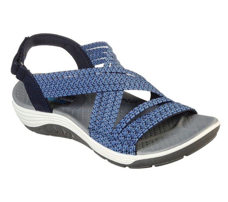 Skechers Reggae Cup - Oh Snap - Womens Sandals Navy [AU-NE0892]